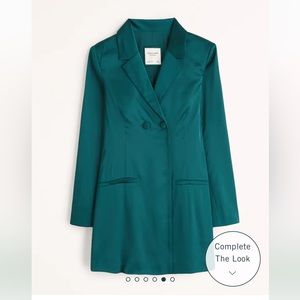 Abercrombie and Fitch Green Blazer Mini Dress, Size S